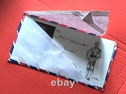 Star wars vintage fan club c3po signed picture n enevlope from uk may the force