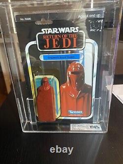 Star wars vintage kenner moc Royal Guard 77A Back HK Version UKG Graded