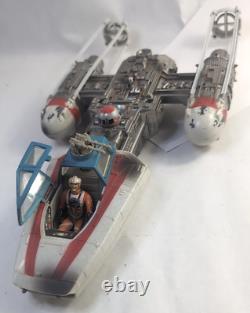 VERY RARE! Star Wars Vintage 1999 Hasbro Y-Wing Fighter, With Figure