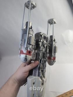 VERY RARE! Star Wars Vintage 1999 Hasbro Y-Wing Fighter, With Figure