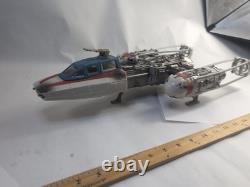 VERY RARE! Star Wars Vintage 1999 Hasbro Y-Wing Fighter, With Figure