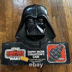 VINTAGE 1980'S KENNER STAR WARS DARTH VADER COLLECTORS CASE Cover & Insert