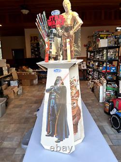 VINTAGE 1980s STAR WARS ROTJ ORAL-B Toothbrush Store Display Standee R2-D2 C-3PO
