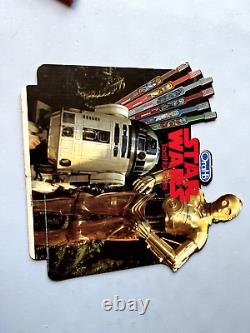 VINTAGE 1980s STAR WARS ROTJ ORAL-B Toothbrush Store Display Standee R2-D2 C-3PO
