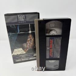VINTAGE 1982 STAR WARS Video Rental Library VHS RARE Matching Serial