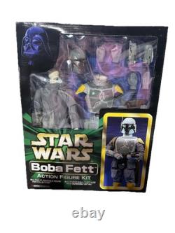 VINTAGE 1996 TOMY Marmit Star Wars BOBA FETT ACTION FIGURE KIT in Box