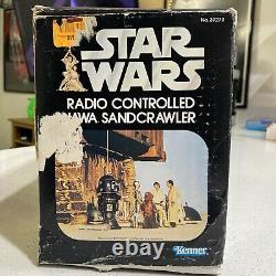 ^VINTAGE 70'S KENNER STAR WARS RADIO CONTROLLED SANDCRAWLER With BOX. NO REMOTE