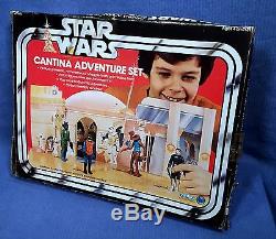 VINTAGE KENNER STAR WARS CANTINA ADVENTURE SET IN BOX With FIGURES + INSTRUCTIONS