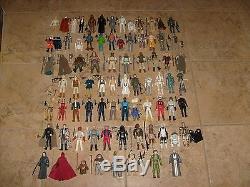 VINTAGE Kenner STAR WARS Loose Complete 78 Figure Lot Vader Luke Fett Han Leia