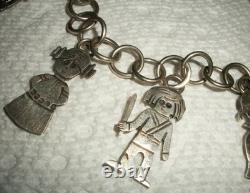 VINTAGE NAVAJO SIGNED FRANCIS STAR WARS STERLING SILVER BRACELET vafo