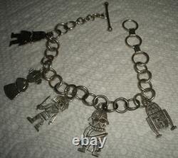 VINTAGE NAVAJO SIGNED FRANCIS STAR WARS STERLING SILVER BRACELET vafo