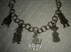 VINTAGE NAVAJO SIGNED FRANCIS STAR WARS STERLING SILVER BRACELET vafo