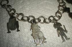 VINTAGE NAVAJO SIGNED FRANCIS STAR WARS STERLING SILVER BRACELET vafo