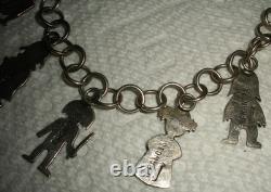 VINTAGE NAVAJO SIGNED FRANCIS STAR WARS STERLING SILVER BRACELET vafo
