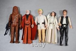 VINTAGE STAR WARS 15 ACTION FIGURES + SPACE CASE KENNER lot