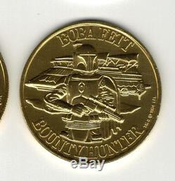 Vintage Star Wars Action Figure Potf Droids Coin Boba Fett Rare