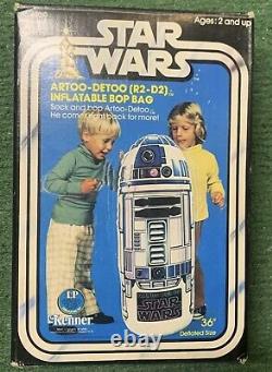 VINTAGE STAR WARS ARTOO DETOO R2-D2 Inflatable Bop Bag 1977 KENNER RARE NO BOX