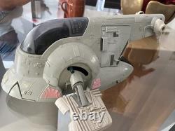 VINTAGE STAR WARS COMPLETE SLAVE 1 VEHICLE KENNER W Frozen Han
