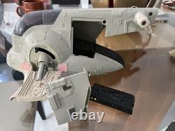VINTAGE STAR WARS COMPLETE SLAVE 1 VEHICLE KENNER W Frozen Han