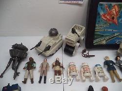 Vintage Star Wars Lot Large Lot 65 Figs Luke Han Yoda Weapons + More Read