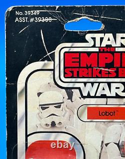 VINTAGE STAR WARS MOC Lobot Empire Strikes Back 41 Back Kenner 1980 NM CLEAR