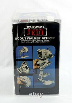 VINTAGE STAR WARS Return of the Jedi Scout Walker AT-ST AFA U85 Kenner 1983