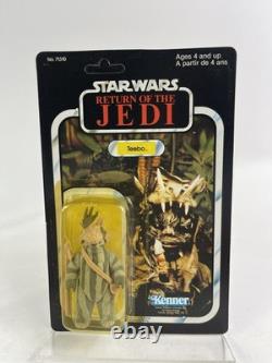 VINTAGE STAR WARS Teebo MIP RETURN OF THE JEDI 77 B, Kenner 1983 Bi Lingual