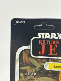 VINTAGE STAR WARS Teebo MIP RETURN OF THE JEDI 77 B, Kenner 1983 Bi Lingual