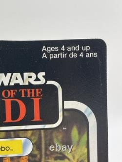 VINTAGE STAR WARS Teebo MIP RETURN OF THE JEDI 77 B, Kenner 1983 Bi Lingual