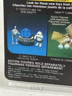 VINTAGE STAR WARS Teebo MIP RETURN OF THE JEDI 77 B, Kenner 1983 Bi Lingual