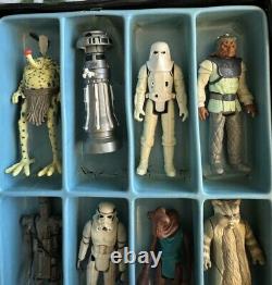 VINTAGE Star Wars 70s And 80s Action Figures 12 With Carrying Case
