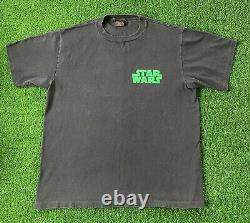 VTG 1996 Star Wars Boba Fett Mandalorian Movie T-Shirt 90s Single Stitch Changes