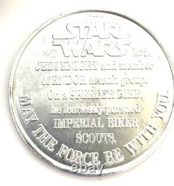 VTG 85 Star Wars POTF LAST 17 Luke Skywalker Battle Poncho Blaster Coin COMPLETE