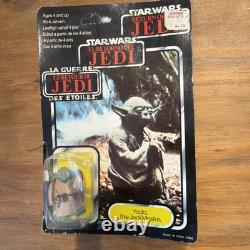 VTG STAR WARS YODA TRI-LOGO 79 BACK BROWN SNAKE 1983 FIGURE Unpunched