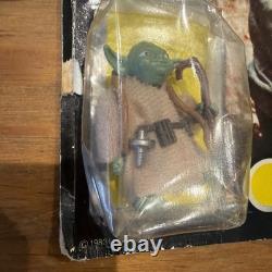 VTG STAR WARS YODA TRI-LOGO 79 BACK BROWN SNAKE 1983 FIGURE Unpunched