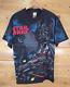 VTG Star Wars Darth Vader Death Star AOP T Shirt Men Size XL 1996 NWT