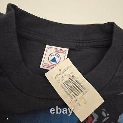 VTG Star Wars Darth Vader Death Star AOP T Shirt Men Size XL 1996 NWT