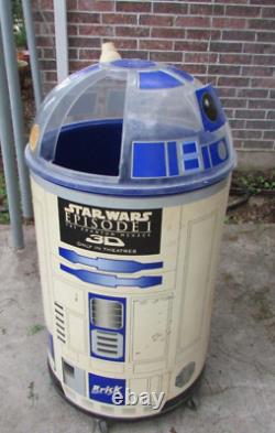 VTG Star Wars Episode 1 R2-D2 Brisk Ice Tea Cooler Chest Man Cave Deco FREE Ship