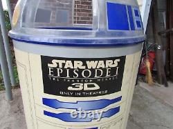 VTG Star Wars Episode 1 R2-D2 Brisk Ice Tea Cooler Chest Man Cave Deco FREE Ship