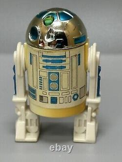 VTG Star Wars POTF R2D2 Pop Up Lightsaber Saber minor bend