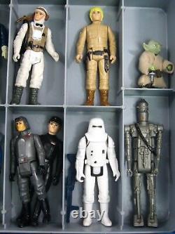 Vintage 1977 1980 Kenner Star Wars & ESB 24 Original Action Figures withCase