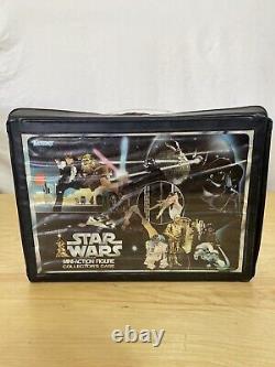 Vintage 1977 Kenner Star Wars Lot Mini Vinyl Collectors Case & 15 Action Figures