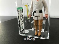 Vintage 1977 Kenner Star Wars Luke Skywalker Farmboy AFA 80+ HK Blonde/Dark Pant