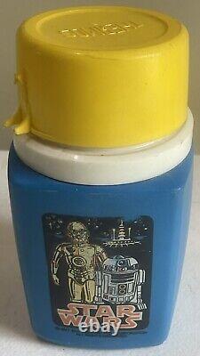 Vintage 1977 Original Star Wars Collectible Metal Lunchbox with Thermos A New Hope