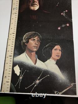 Vintage 1977 Star Wars Child Growth Chart Ruler 34 Large Poster Display RARE