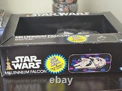 Vintage 1977 Star Wars Die Cast Millennium Falcon With Box, Bubble & Insert