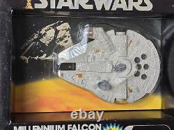 Vintage 1977 Star Wars Die Cast Millennium Falcon With Box, Bubble & Insert