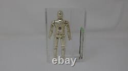 Vintage 1977 Star Wars Kenner AFA 80 C-3PO Loose Figure HK
