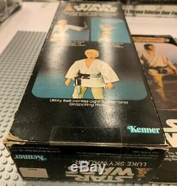 Vintage 1977 Star Wars Luke Skywalker Kenner 12 inch Figure NICE BOX great shape