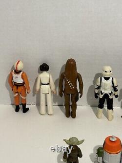 Vintage 1978 1984 Star Wars 14Figure Lot Skywalker Chewbacca Yoda Nein Leia